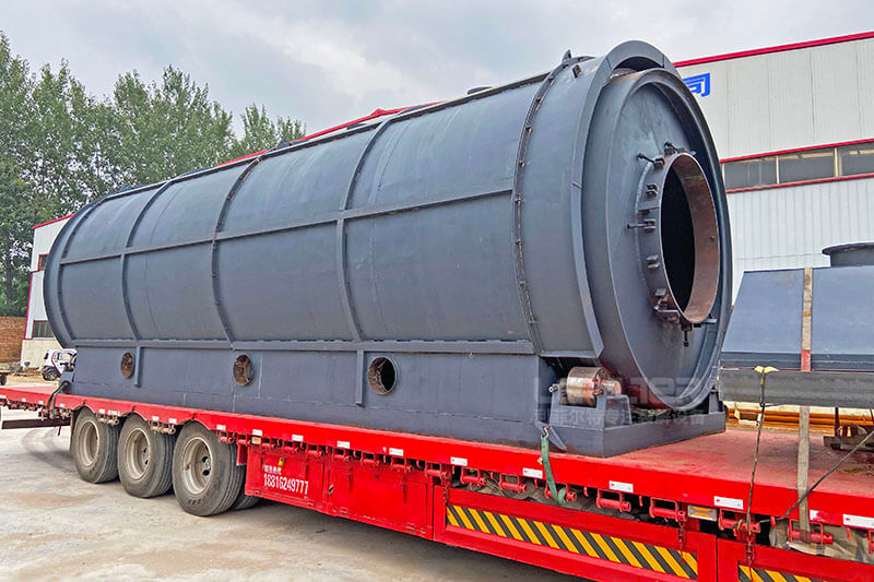 LES-2880型油泥炭化設(shè)備裝車發(fā)出03 LES-2880型油泥炭化設(shè)備裝車發(fā)出03