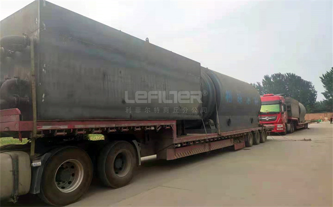 油泥煉油設備裝車發出